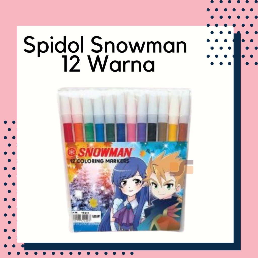 

Spidol Warna Snowman 12 Warna