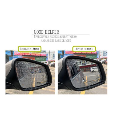 [PENGHILANG EMBUN] Sticker Oval Kaca Spion Rainproof Waterproof 2 PCS