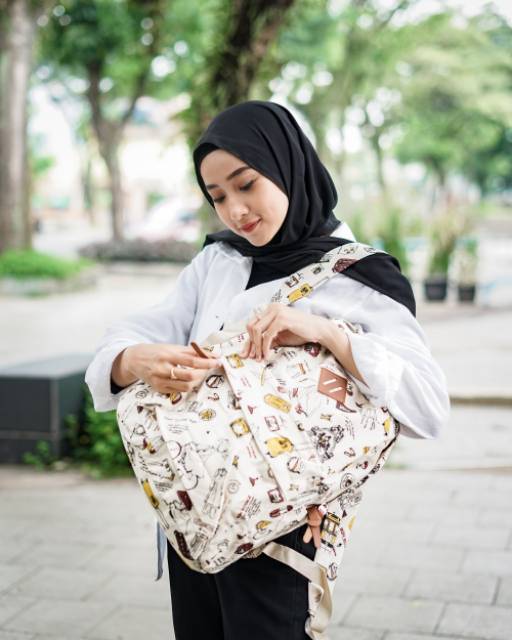 BACKPACK FASHION // taskanvasbdg - tas kanvas - tas ransel wanita - tas wanita - tas lucu - cewek