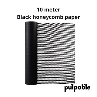 Jual Black honeycomb paper / honeycomb paper hitam 10 meter / 10m ...