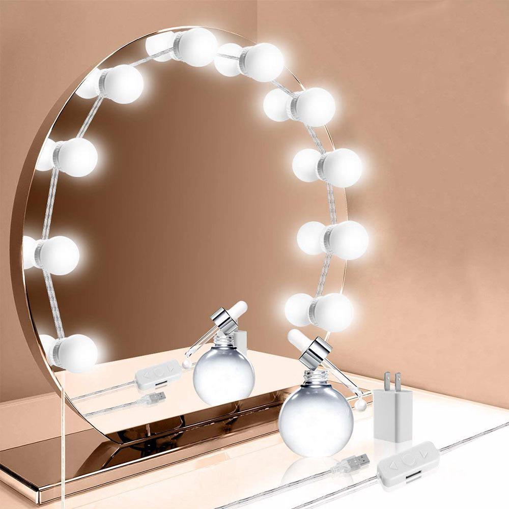 Hollywood Style Led Vanity Mirror Fill Lights Kit With Dimmable Light Bulbs Lighting Fixture Strip Shopee Indonesia