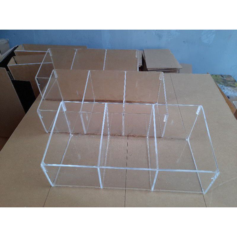 Dudukan Voucer paket/tempat uang akrilik/AKRILIK ACRYLIC Serbaguna