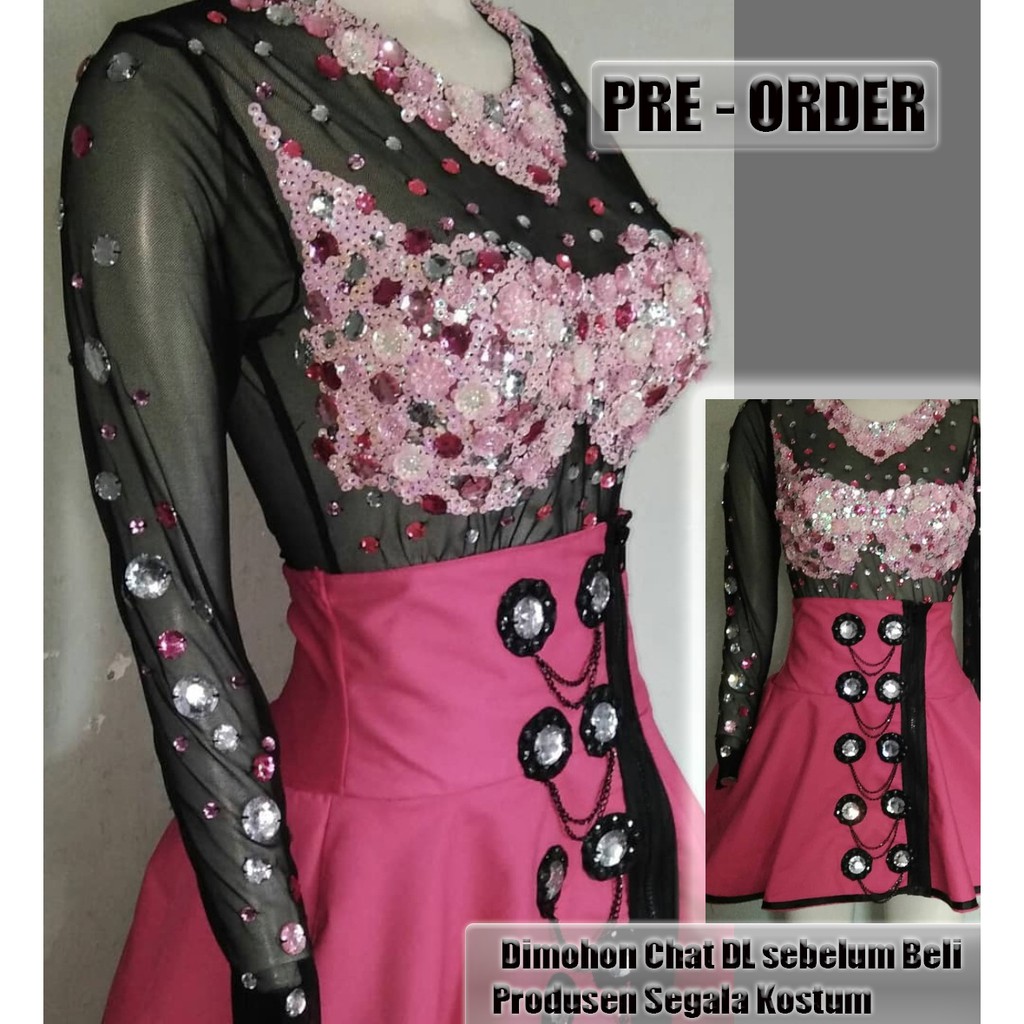 Baju Dress Kostum Wanita Model Korea Kpop 219