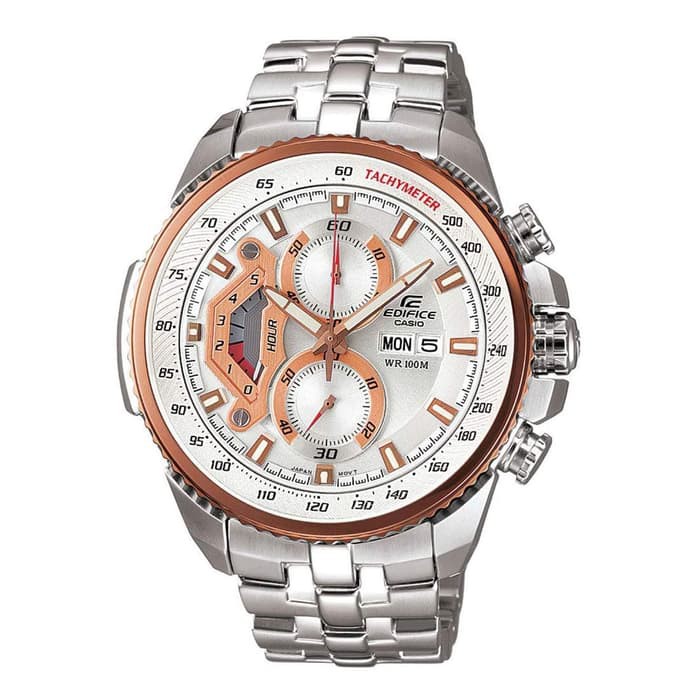 Casio EDIFICE EF-558D-7AVUDF - Jam Tangan Pria - Silver