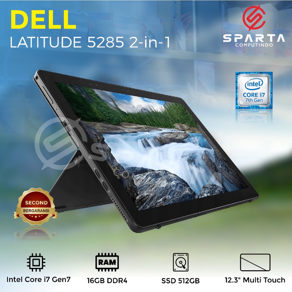 Dell Latitude 5285 2 in 1 Core i7 Ram 16GB SSD 512GB Multi Touch