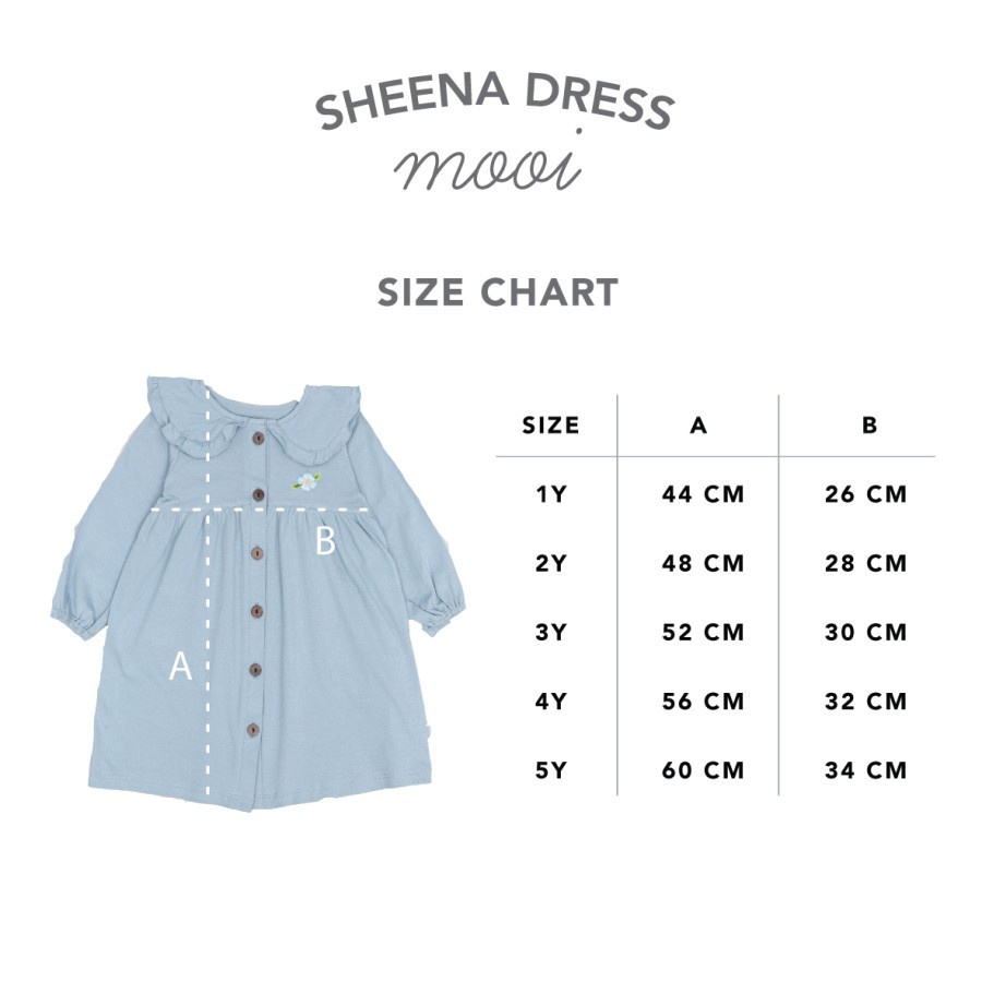 Mooi Sheena Dress Anak 1-5 tahun