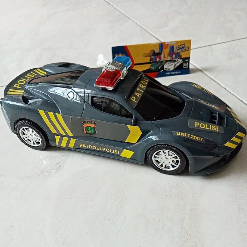 Mainan Mobil Polisi Ferarri ukuran 30cm RKC02021-3