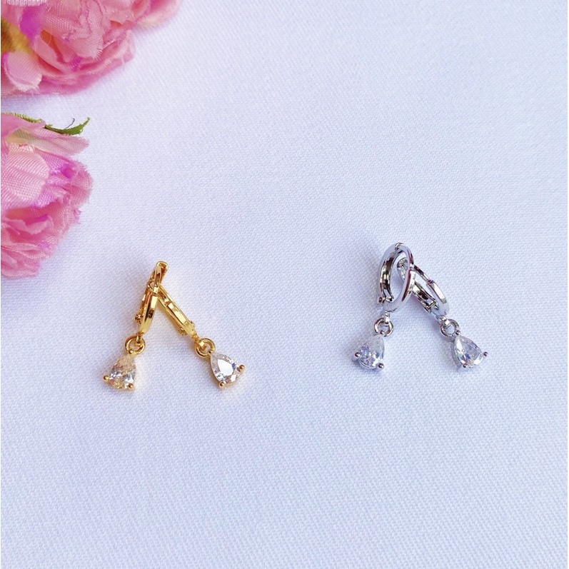 Anting Anak / Remaja Kristal Tetes Air