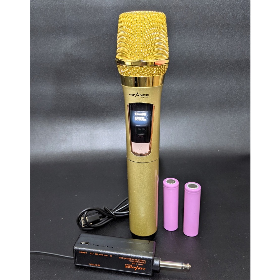 COD Advance Microphone MIC-103 Professional Mic Wireless Single Mic Tanpa Kabel Advance 103 Mic Karaoke Advance 103