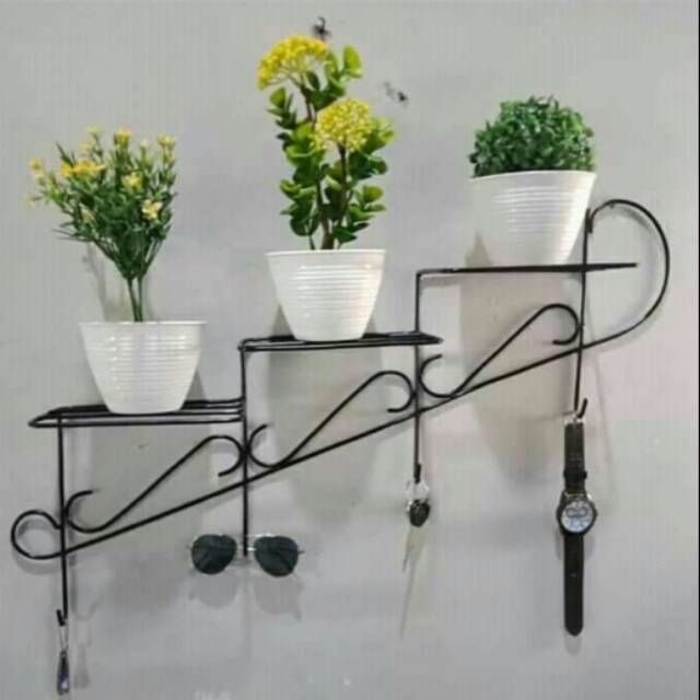 Pot Bunga - Standing Pot Tempel - Rak Tempel dinding Bunga | Shopee ...