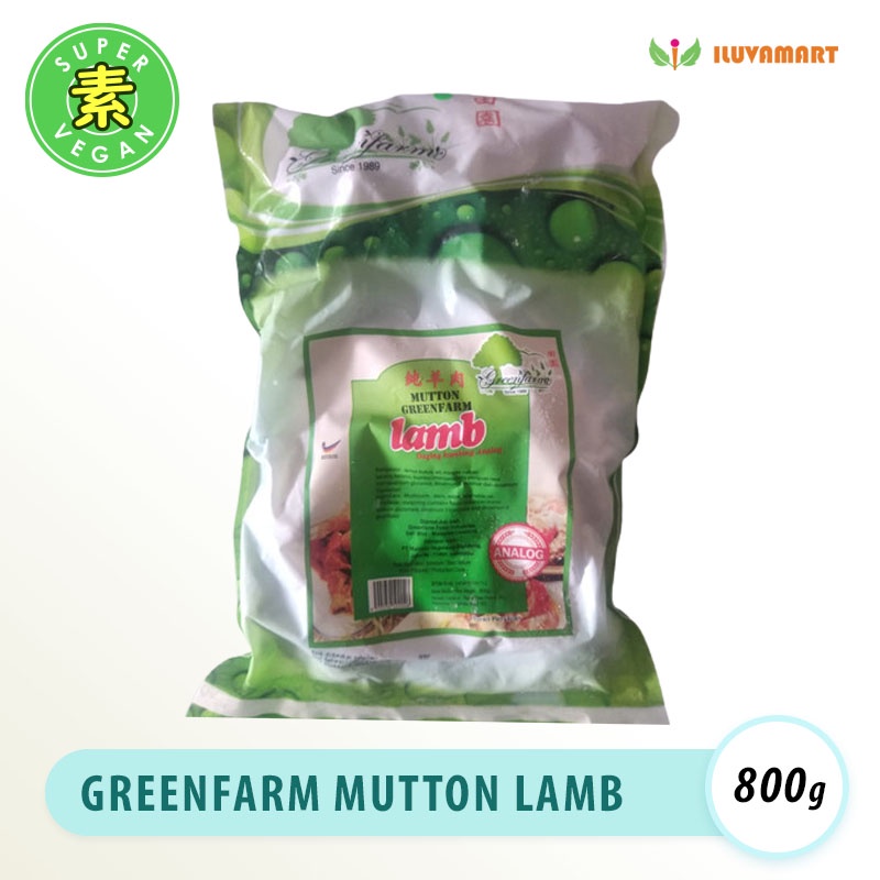 

Greenfarm Mutton Lamb / Daging Kambing / Domba Analog Vegetarian 800gr