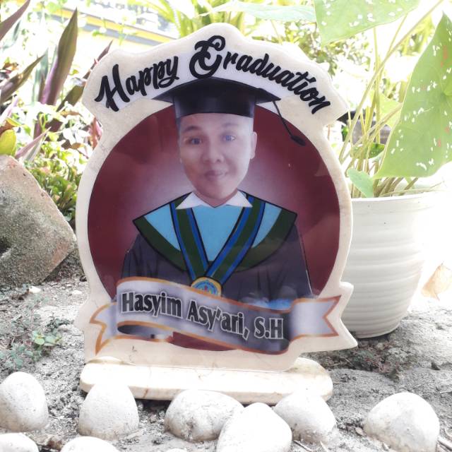 Vandel marmer kenang-kenangan plakat wisuda