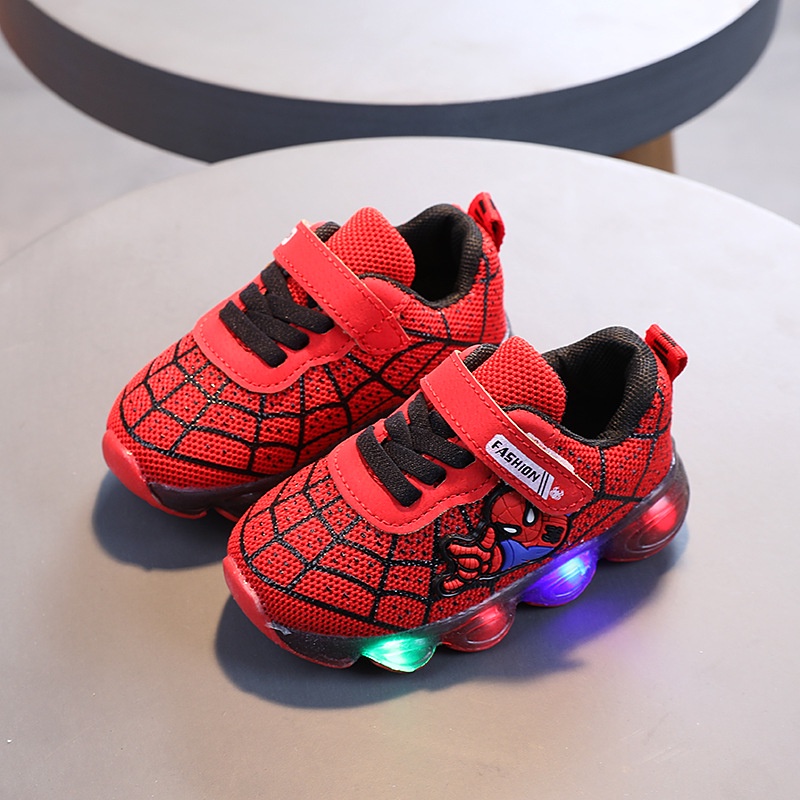 CG LED7-Sepatu Sneaker Anak Laki Laki Lampu LED Import