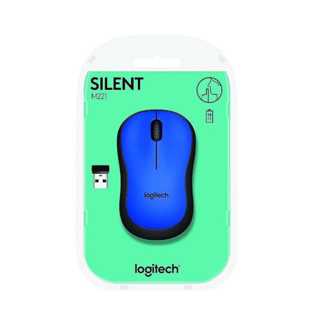 Logitech M221 Silent Wireless Mouse - Original Garansi Resmi 3 Tahun