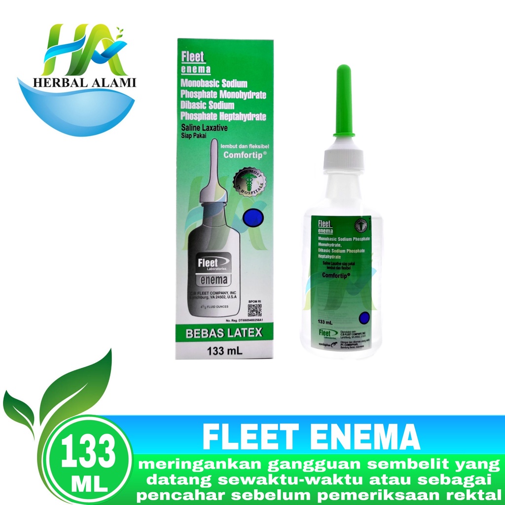 Fleet Enema 133ml - Obat Susah BAB sembelit / Melancarkan Buang Air Besar