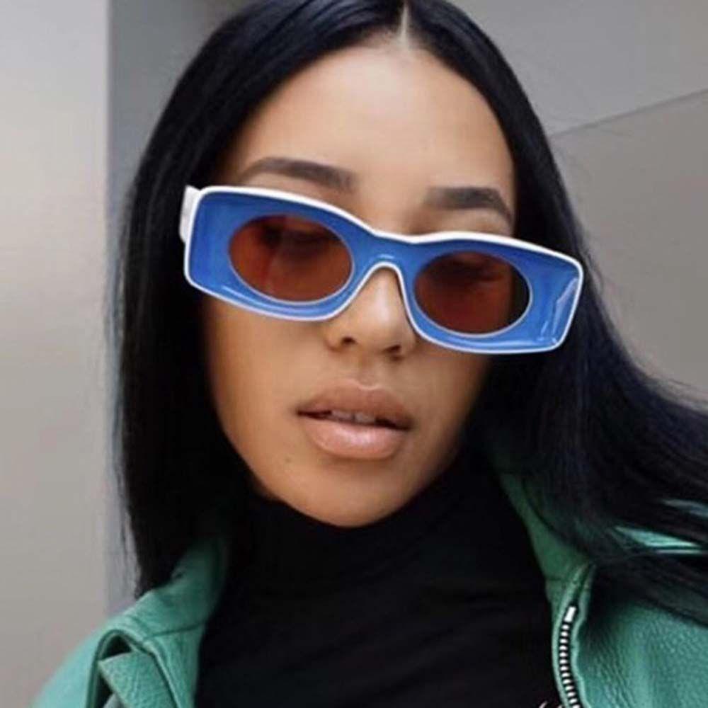 MXBEAUTY Multicolor Kacamata Hitam Trendy Anti UV Kacamata Matahari Bingkai Kecil Bulat Kacamata Matahari Pria Sunglasses