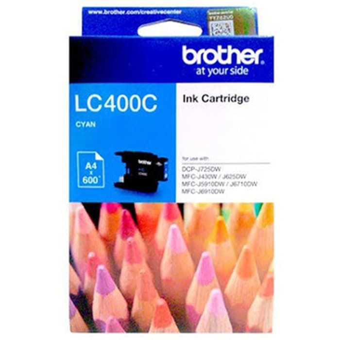 Tinta Brother LC400 Cyan Original LC 400 LC-400 / LC400C - Cyan