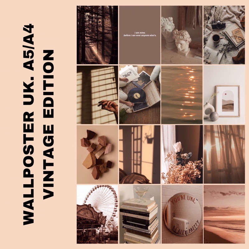 

WALLPOSTER VINTAGE EDITION 16 LEMBAR UK. A5/A4