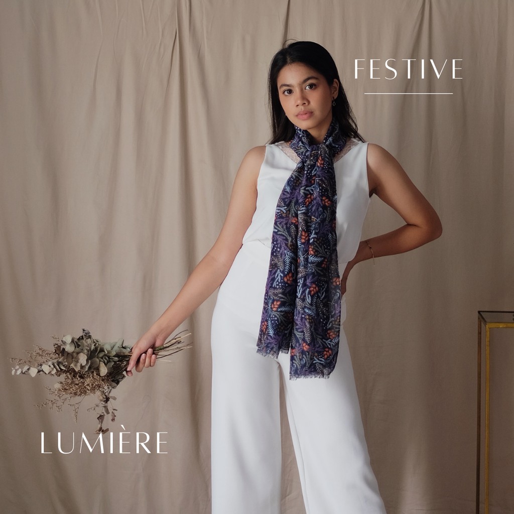 Festive Shawl - Indigo Collection