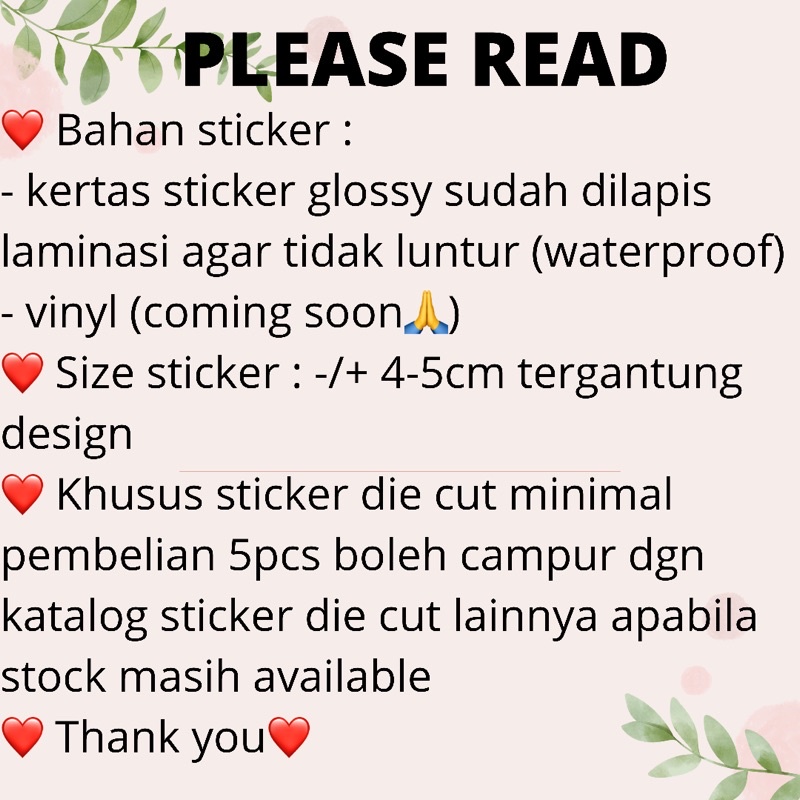 Sticker Hijab Sticker HP/Laptop Sticker Tumblr Hijab Aesthetic Murah Die Cut Lucu