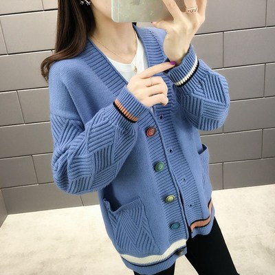 Sweater Cardigan Korea Wanita Bahan Halus Lembut Tebal Premium Import - Jaket Sweter Wanita Lucu Ori