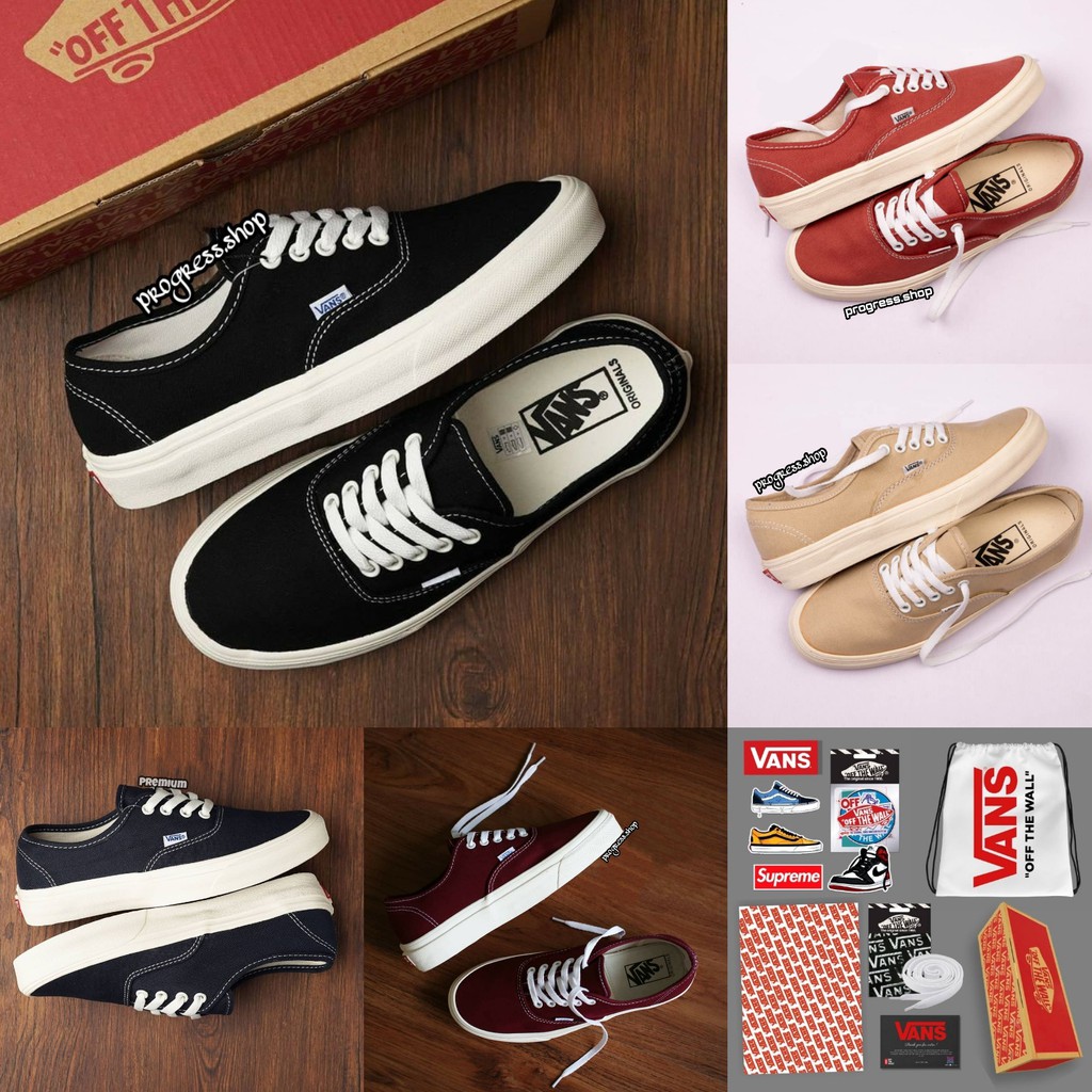 Jual Sepatu Vans Authentic Black White OG Vault Import Premium BNIB ...