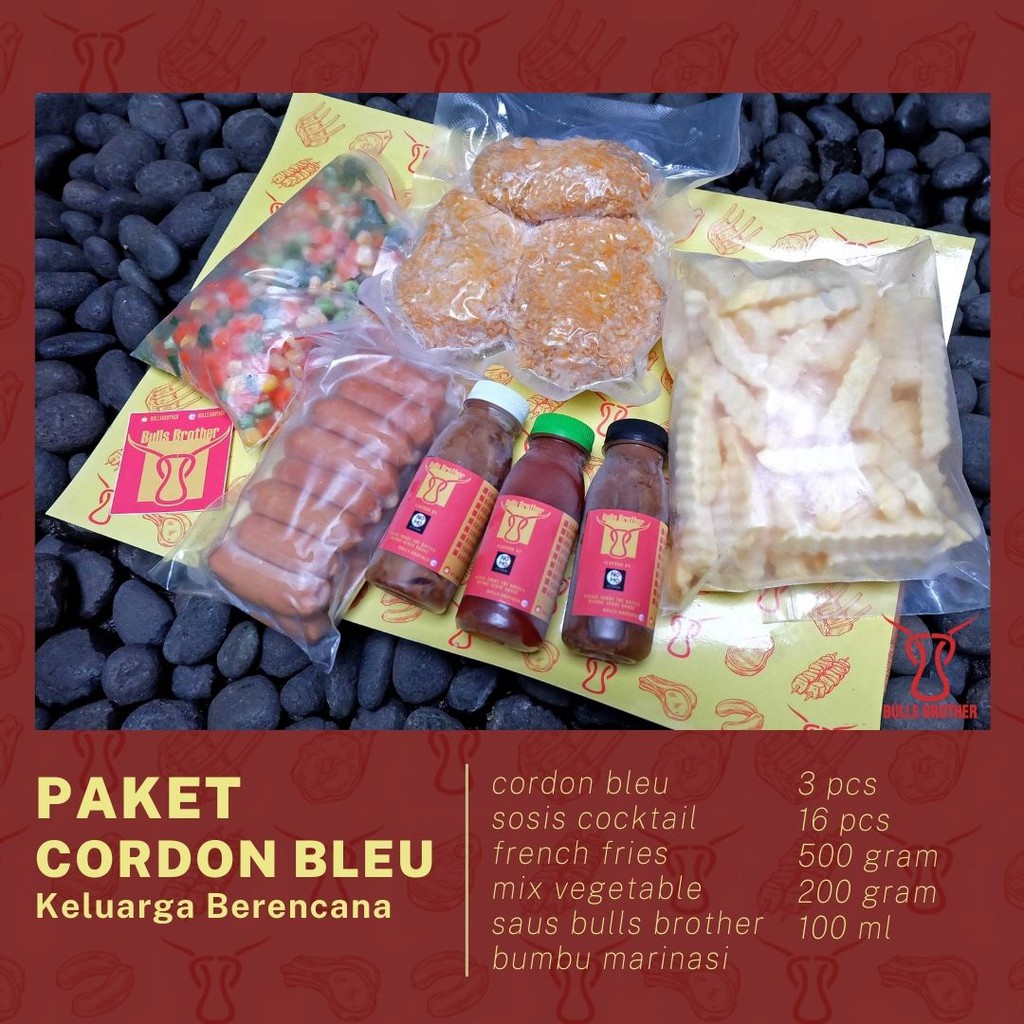 

PAKET CHICKEN CORDON BLEU BBQ LENGKAP