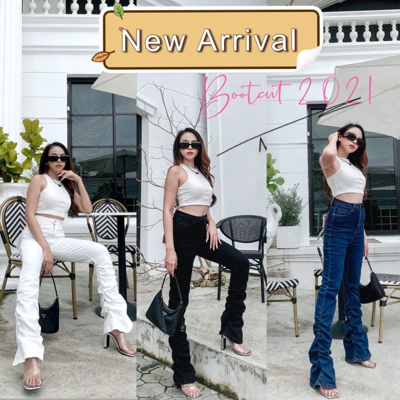 Ready HW jeans Cutbray Backup BU6992 Import bangkok