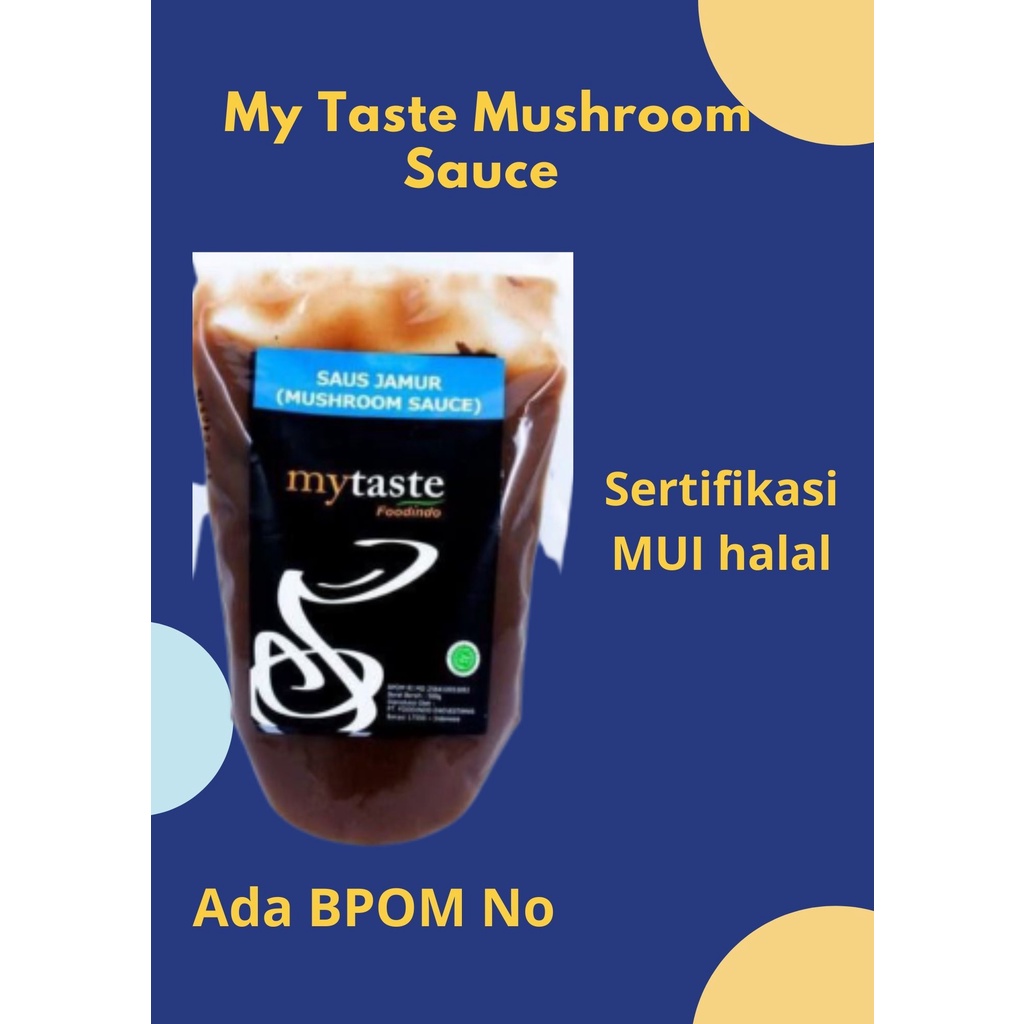 

Mytaste Mushroom Saus Saos Sauce Jamur Mushroom 100gr bumbu masak Halal BPOM