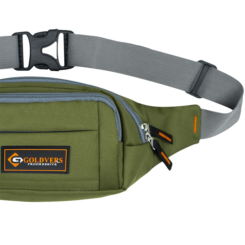 Tas Selempang Pria GOLDVERS/Tas Pinggang Pria/Waistbag pria Outdoor Terbaru/Tas Selempang Pria