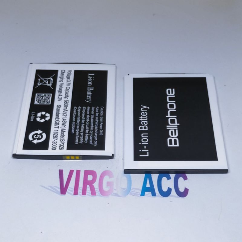 Baterai Batre Battery Bt Bellphone Mori BP326 BP-326 ( P 8,9 x L 6,5 ) Original Battery Hp