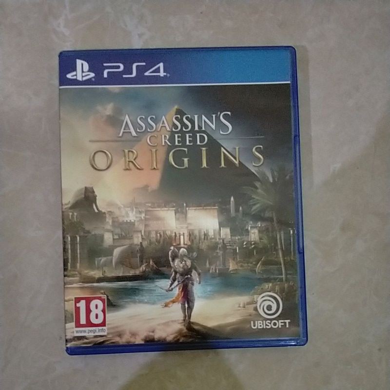BD (kaset) Assassins Creed Origins PS4 + kaset soundtrack + world map (peta dunia)