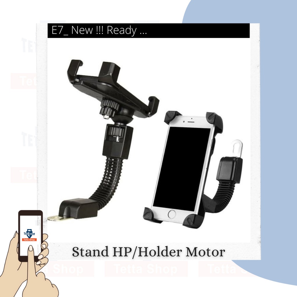 Stand HP di Motor Holder Model Robot Kuat Model Terbaru Lebih Aman dan Desain Keren Buat Motor