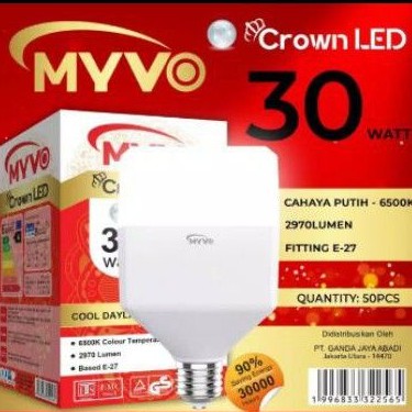 Lampu Led Myvo Crown 30 Watt Super Duper Terang