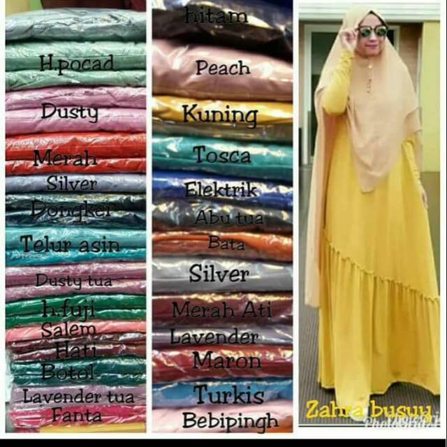 FROMO !! Gamis zahra rempel miring