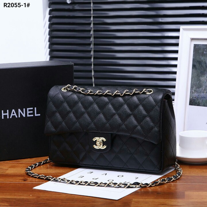 HOT PRODUK  TAS WANITA CH Maxi Classic 28cm Bag Included Box R2055-1G