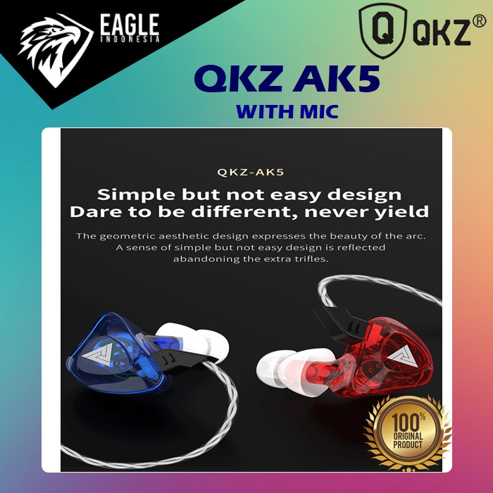 [KIRIM DARI JAKARTA] QKZ AK5 Sport Running HiFi Earphone with MIC