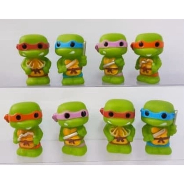 Figure Kura Kura Ninja Set 8 Pcs - Cake Topper