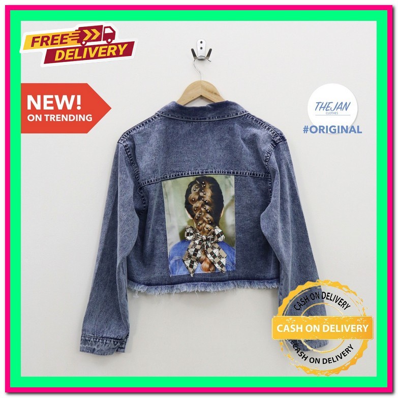 Jaket Jins Crop Oversize Import Jaket Jeans Jins Wanita Jacket De Th70 Myrubylicious Bolivia Denim J