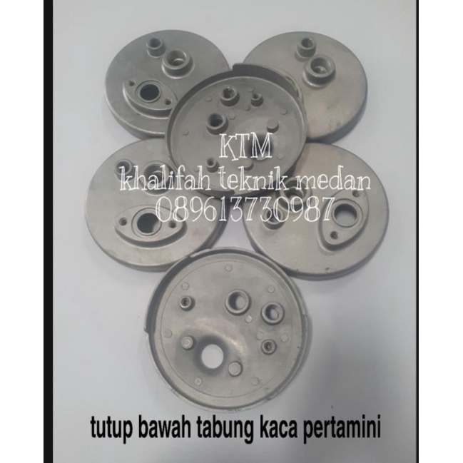 TUTUP BAWAH TABUNG KACA PERTAMINI.TATAKAN BAWAH. SPAREPART PERTAMINI