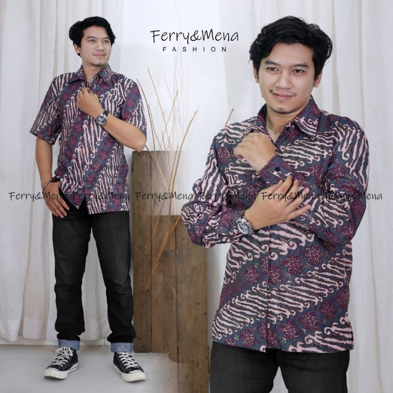 MOTIF TEBARU KEMEJA BATIK PRIA / KEMEJA BATIK PANJANG / HEM BATIK LENGAN PENDEK