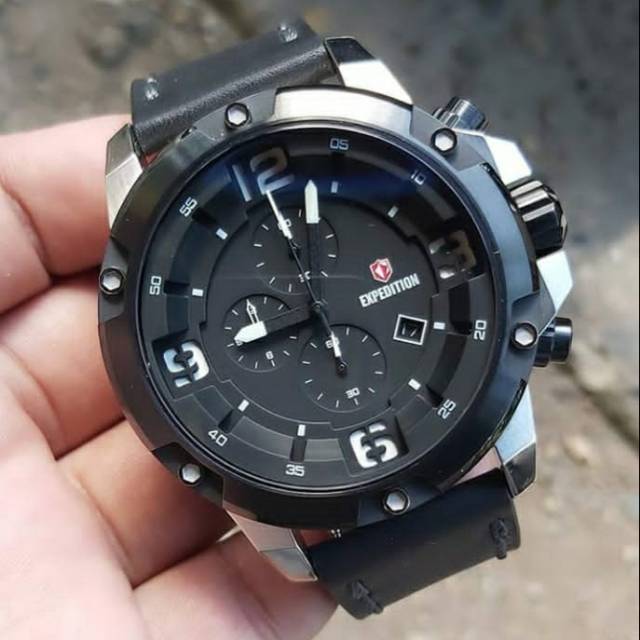 JAM TANGAN PRIA EXPEDITION E6698 TALI KULIT