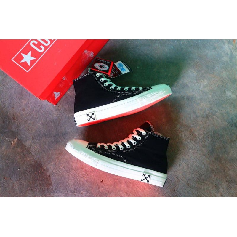 SEPATU CONVERSE ALL STAR 1970S 70S HIGH EGRET BLACK WHITE HITAM PUTIH- PREMIUM ORIGINAL VIETNAM BNIB