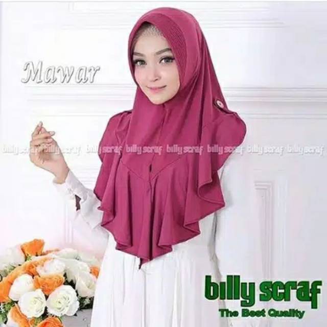 Hijab instan/bergo mawar ori billy