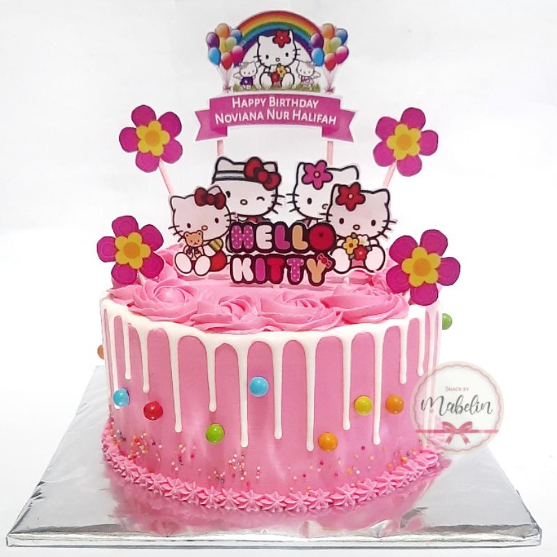 Jual Cake Ultah Hello kitty /Kue Ulang Tahun Anak /Tart Ultah Karakter