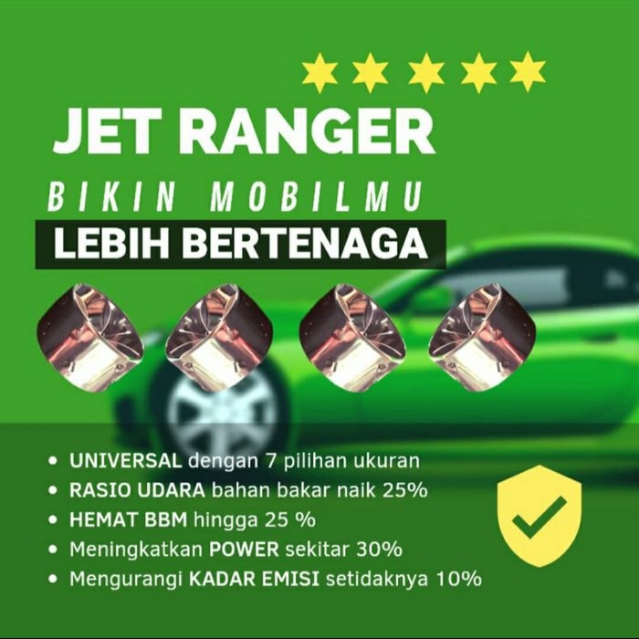 Turbo Ventilator Jet Ranger SINGLE, PENGHEMAT BENSIN [MOBIL / MOGE]
