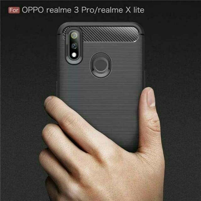 CASE CARBON REAL ME 3 PRO SOFT CASE CASING CASE REALME 3 PRO