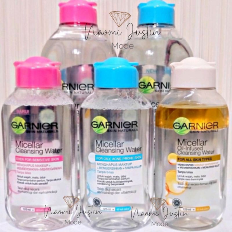 C Garnier Micellar Water 125ml Skin Care Pembersih Wajah dan Make Up