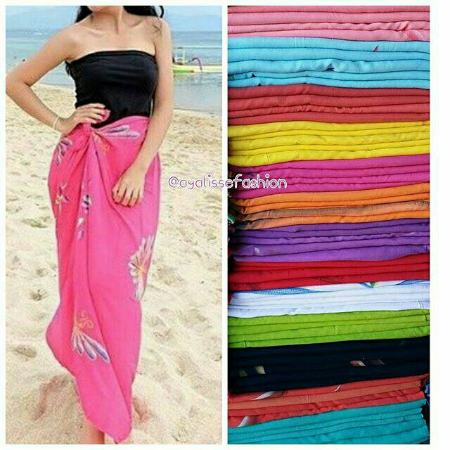 Kain Pantai Bali tebal tanpa rumbai