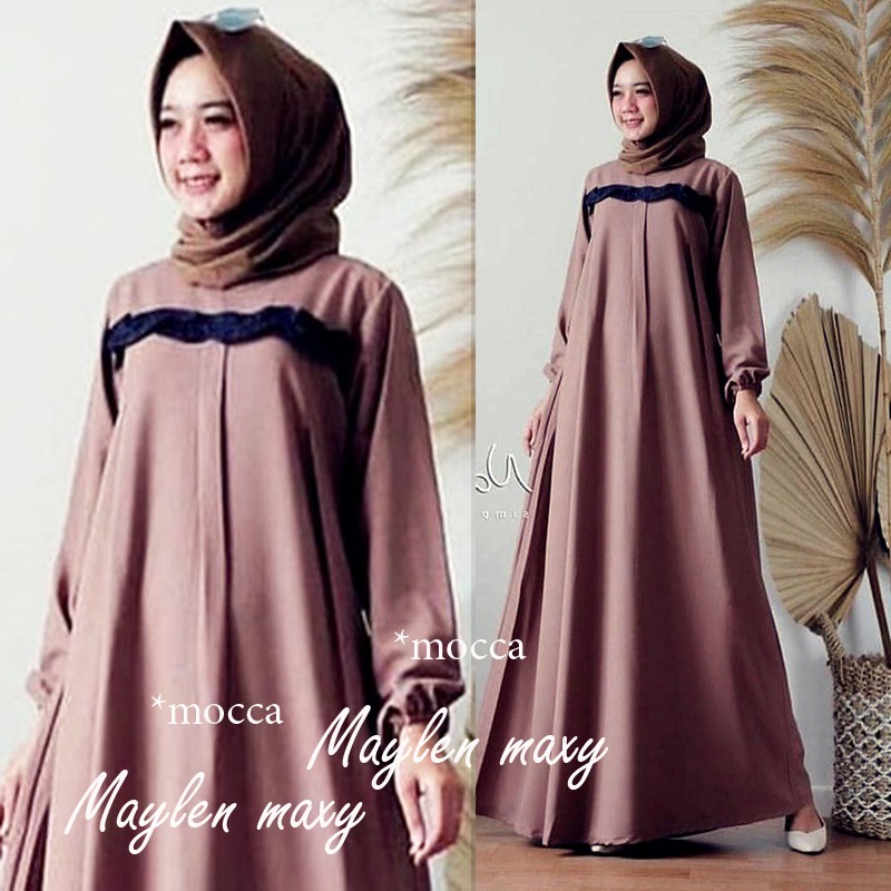 Harga Terbaik / Maylen Maxy Dress / Baju Gamis Wanita